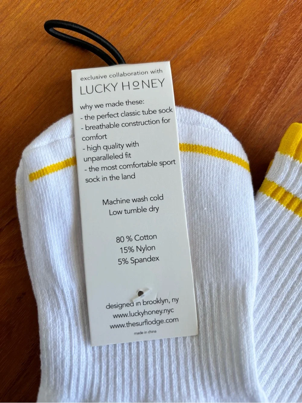 Lucky Honey x The Surf Lodge Montauk Athletic Tube Socks NWT